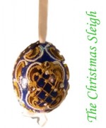 Peter Priess of Salzburg Hand Painted Egg CHRISTMAS - TEMPORARILY OUT OF STOCK